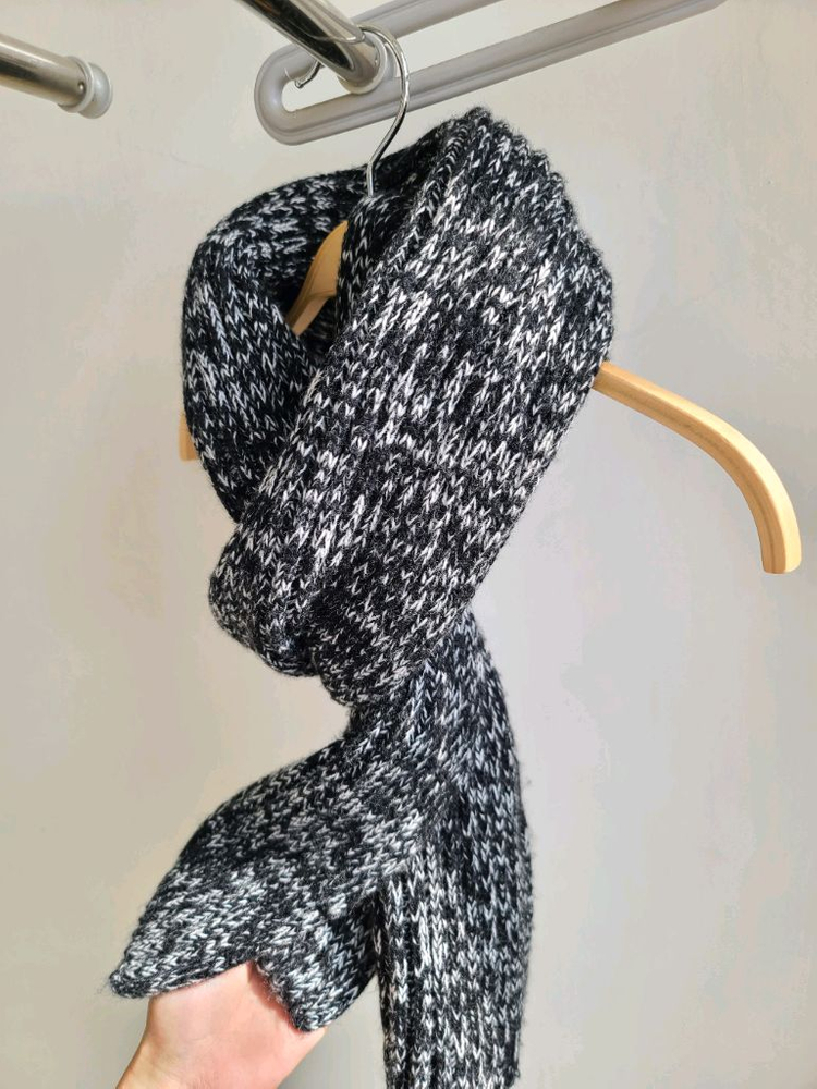 겨울 니트 목도리 이미지