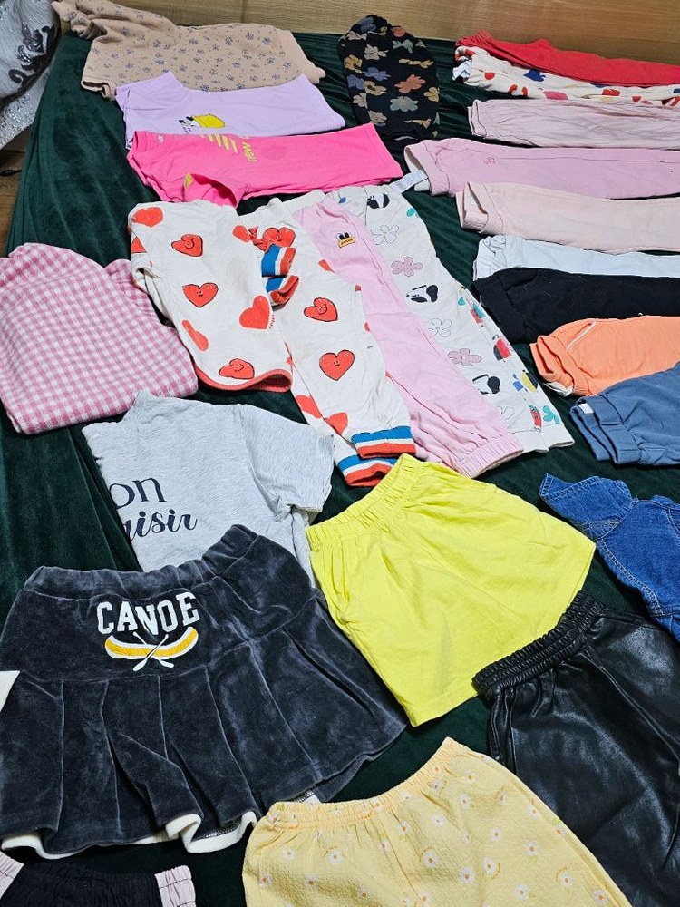 여아 여름옷 110-140 사이즈 일괄세트--1