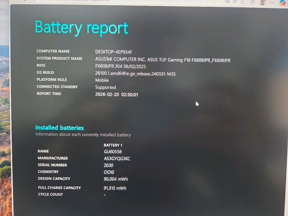 ASUS TUF Gaming F16 RTX 5070 게이밍 노트북 신품급--8