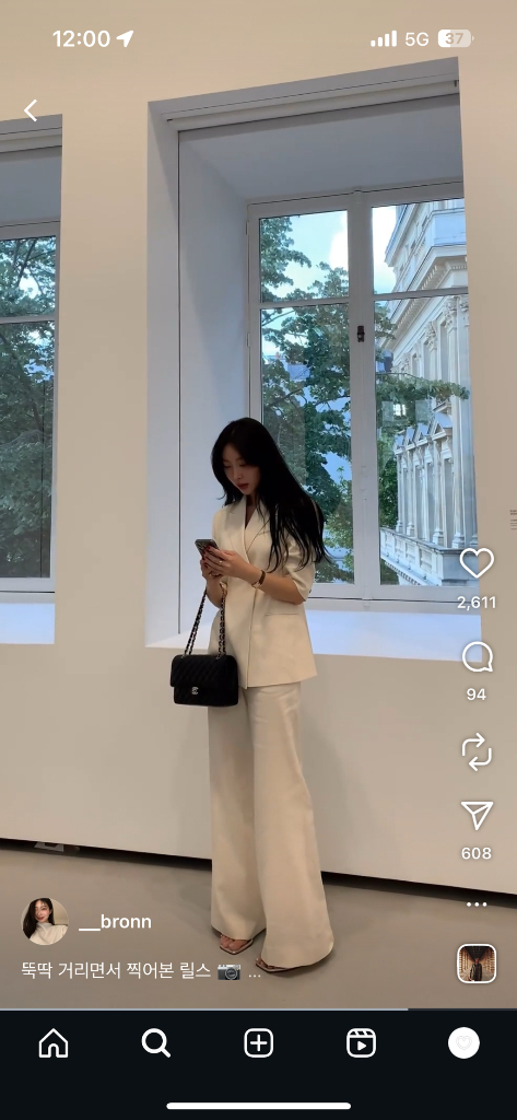 브론 린넨 자켓 슬랙스 셋업 크림(상의 M/하의 L)--5