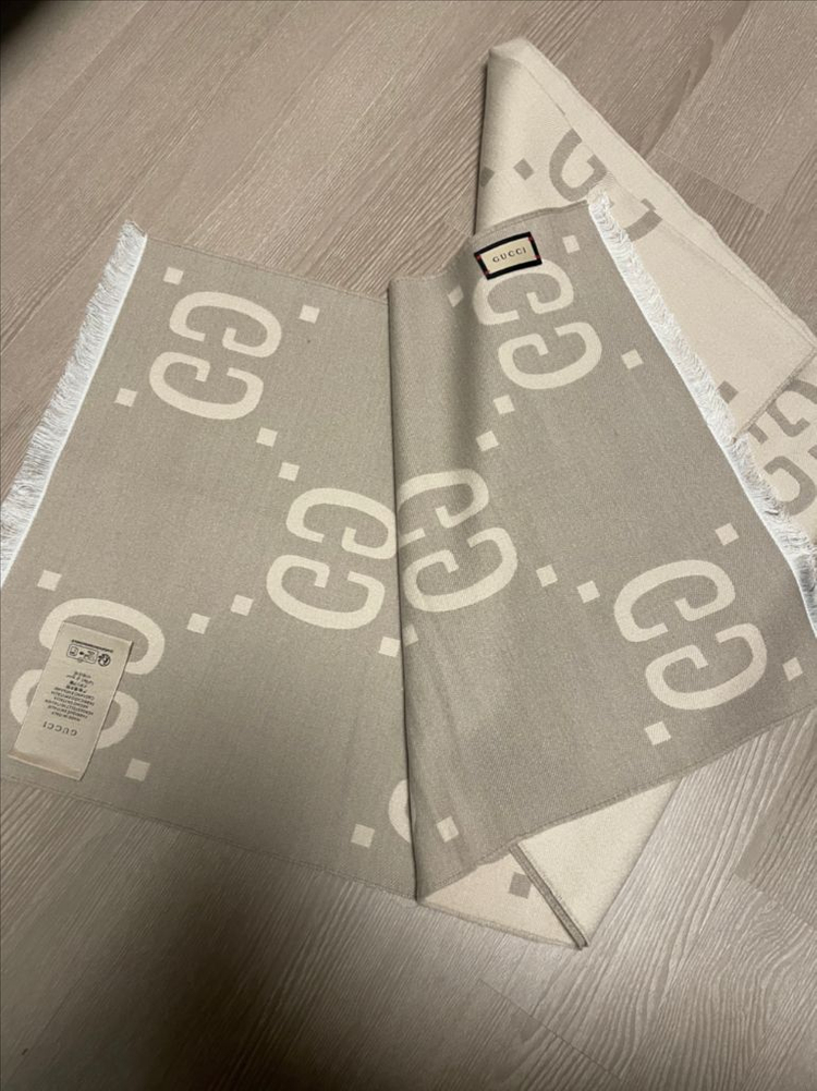 구찌 양면 머플러 목도리 남녀공용--1