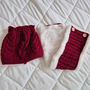 영유아 모자 목도리세트