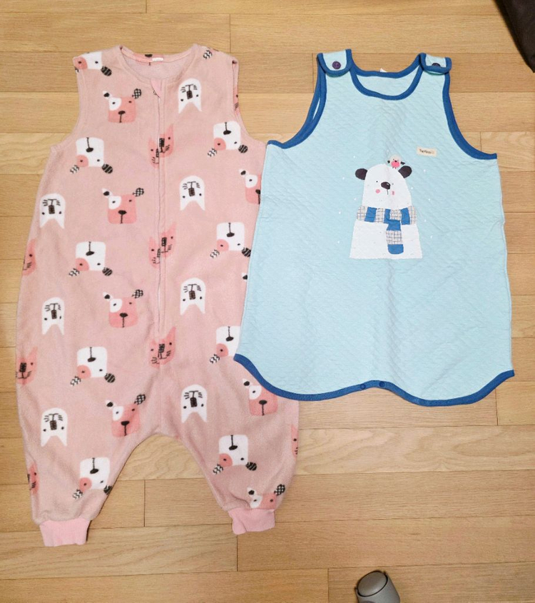 유아동 플리스 슬립색 XL(7-8세) 삼중직 수면조끼--0