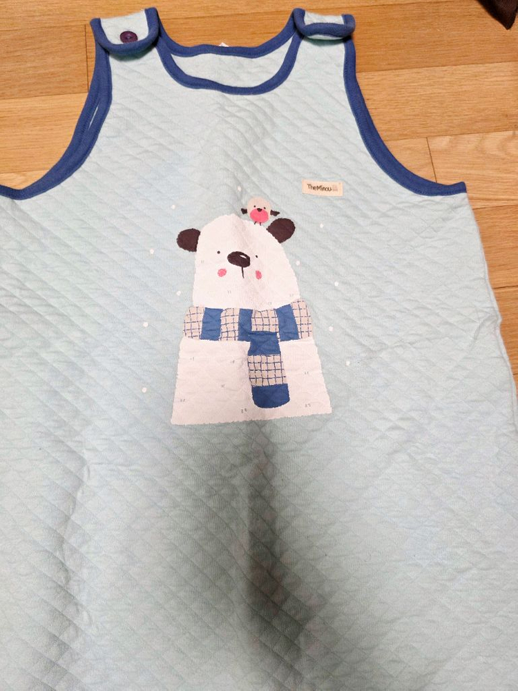 유아동 플리스 슬립색 XL(7-8세) 삼중직 수면조끼--1