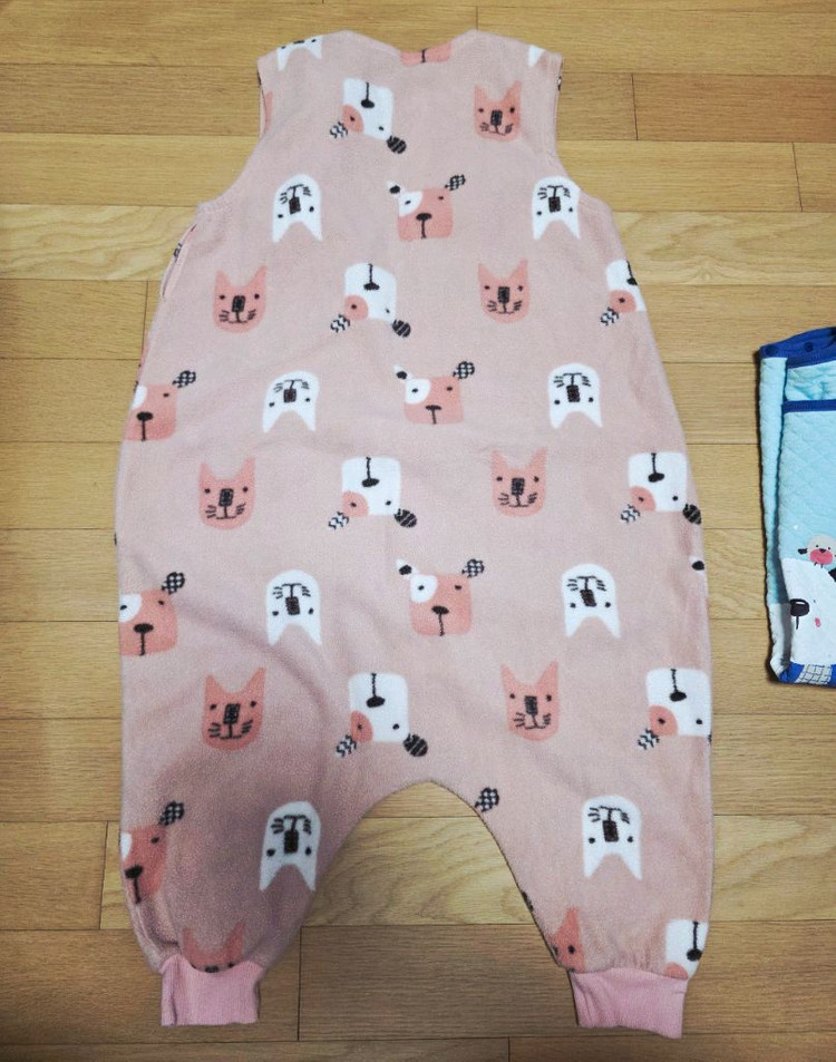 유아동 플리스 슬립색 XL(7-8세) 삼중직 수면조끼--4