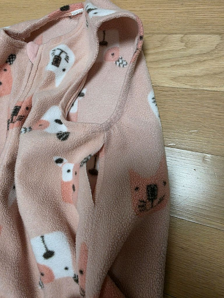 유아동 플리스 슬립색 XL(7-8세) 삼중직 수면조끼--5