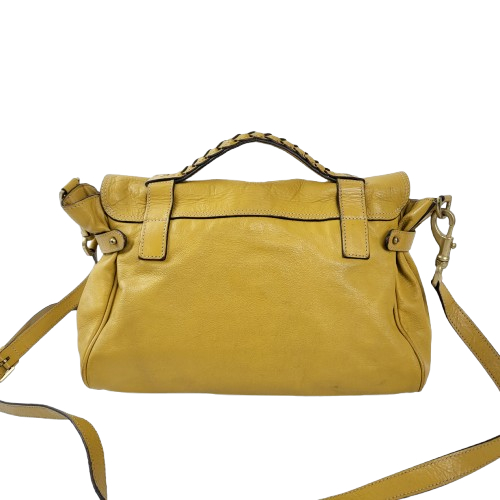 정품 멀버리 알렉사백 머스터드 미듐--6