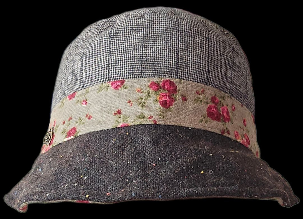 새거수준/겨울/환절기 봄가을/장미꽃 면 패딩 모자--4