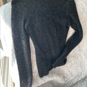 96뉴욕 블랙 반짝이 티셔츠 55사이즈