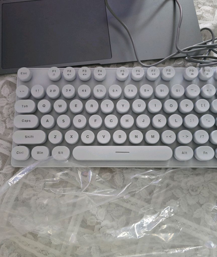 원형 유선키보드 새상품--3