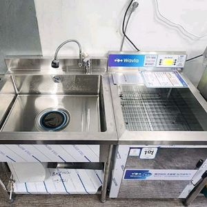 업소용 스테인리스 싱크대 세트 웨이비아 초음파 식기세척기