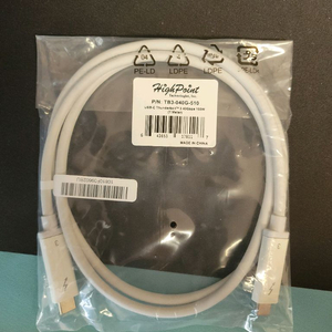 하이포인트사 썬더볼트3 케이블(새상품 1m, 0.5m) 판매합니다.