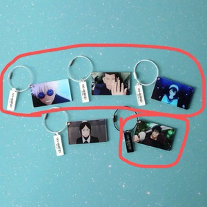 4종일괄)주술회전 스틸 아크릴 키링 2주차 주말 특전 고죠 게토 회옥옥절