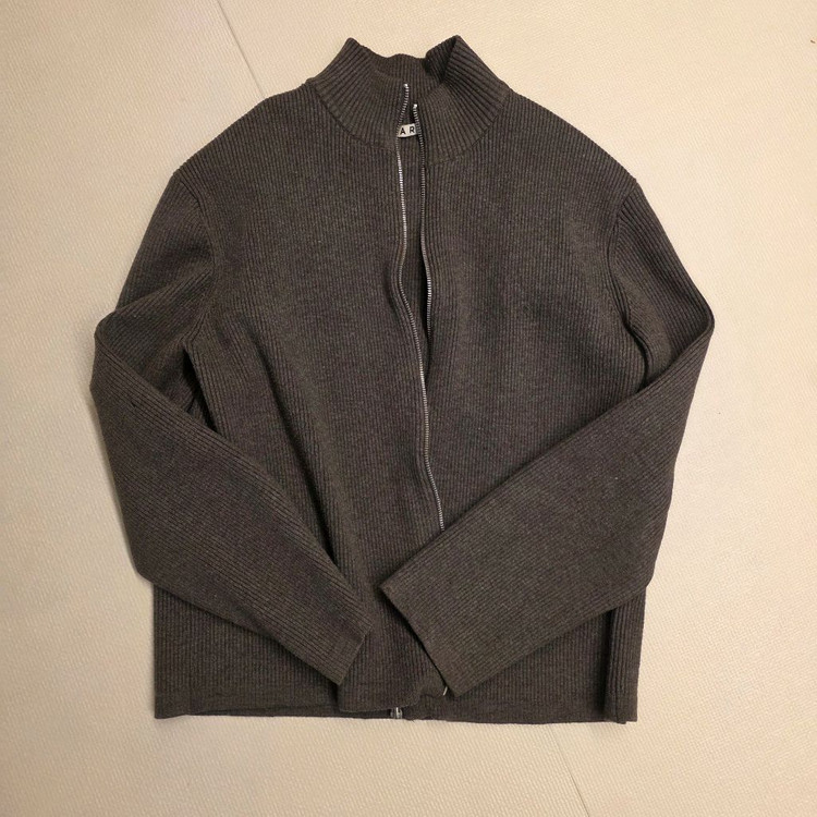 수아레 투웨이 집업 니트 자켓 프렌치차콜 L--1