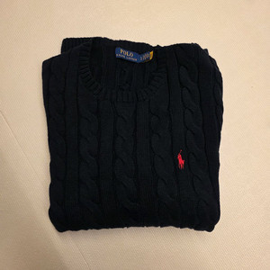 (상태최상)폴로 랄프로렌 케이블니트 네이비 L