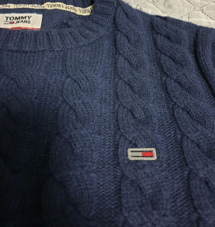 타미진스 꽈배기 혜비 니트 스웨터 네이비 (L)--2