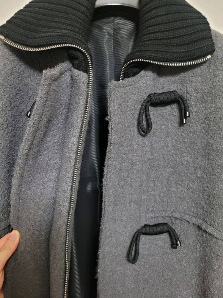 솔리드옴므 오버핏 롱코트 판매합니다.--2