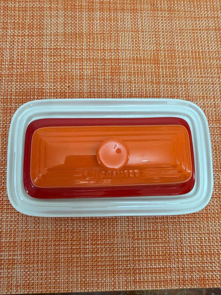 미사용새제품]르쿠르제 스톤웨어 버터돔 버터디쉬--2