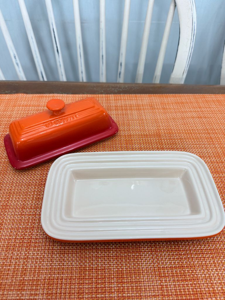 미사용새제품]르쿠르제 스톤웨어 버터돔 버터디쉬--3