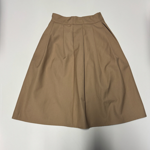 여성 일본빈티지 플리츠 베이지 스커트 치마 26.7인치