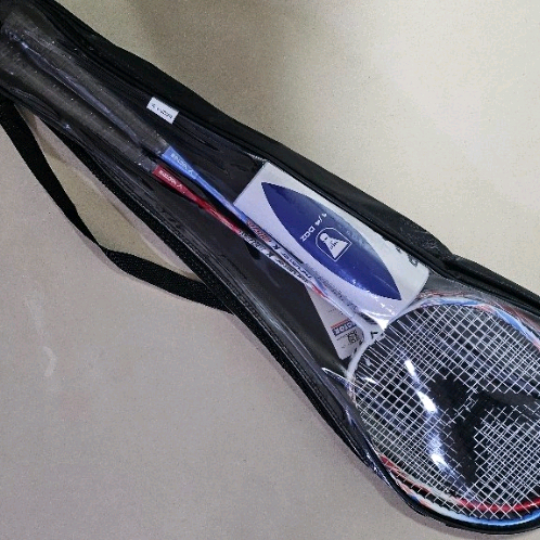 빅터 배드민턴 라켓 2개 셔틀콕 가방 세트(새상품)--1