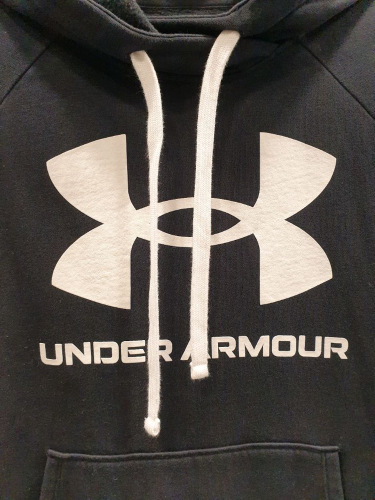 언더아머 빅로고 여성 기모 후드티 XL (105)--2