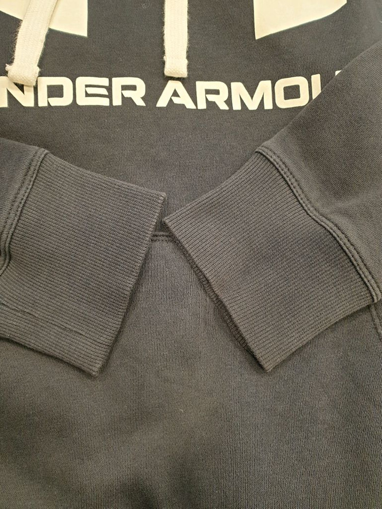 언더아머 빅로고 여성 기모 후드티 XL (105)--5