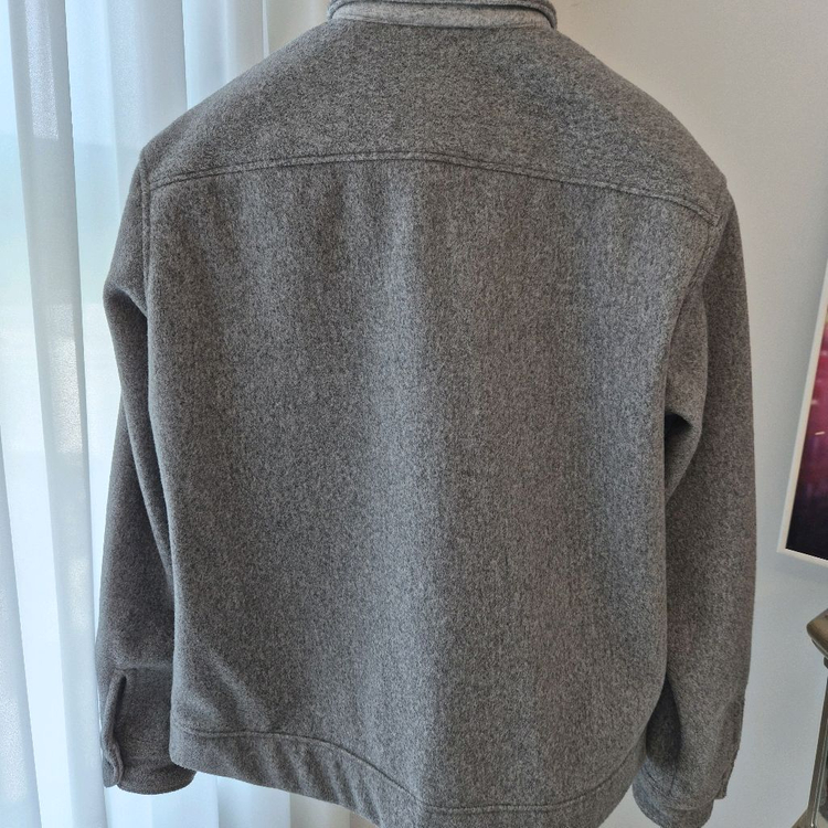 지오송지오 그레이 투포켓 울 아우터 셔츠--3