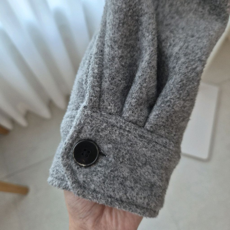 지오송지오 그레이 투포켓 울 아우터 셔츠--5