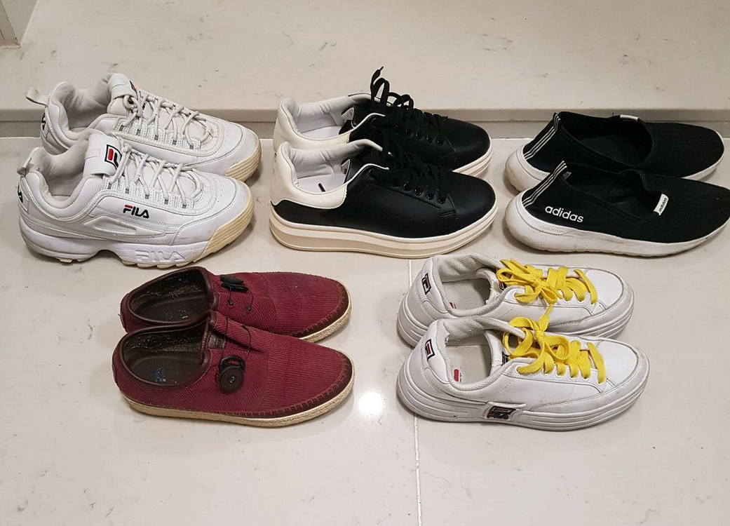 나이키 아디다스 휠라 디스커버리 k2 신발 운동화 팝니다신발장 정리하며 판매 합니다--1