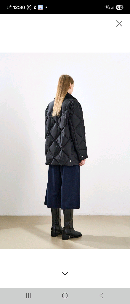 시스템 여성 다운 패딩 자켓 한섬 타임 랑방 더캐시미어--1