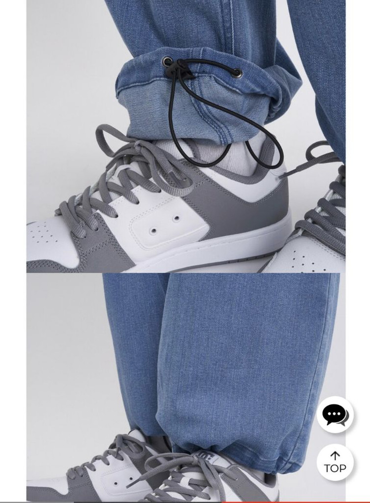 DC 슈즈 남성 와이드 데님 팬츠--3