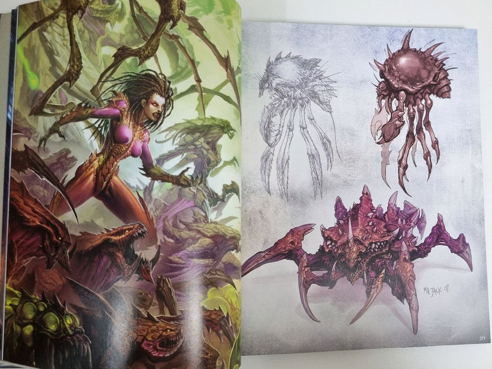 스타크래프트2 컨셉 아트북 이미지