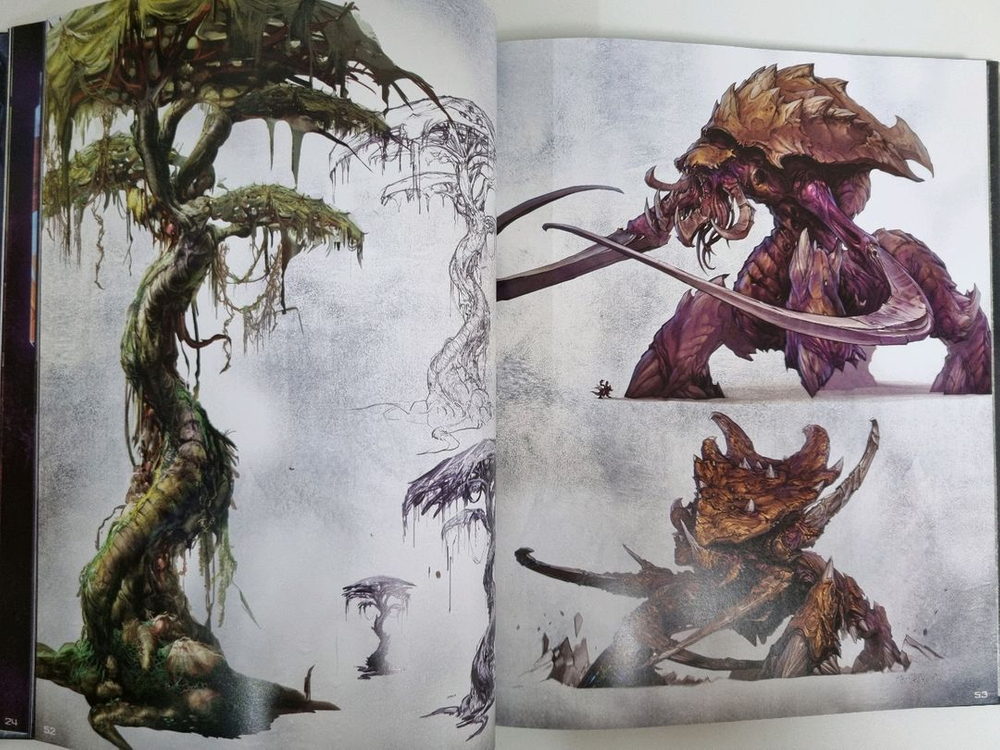 스타크래프트2 컨셉 아트북 이미지