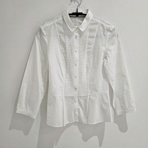 [중고명품셀렉트]버버리 프릴 화이트 셔츠 size 38