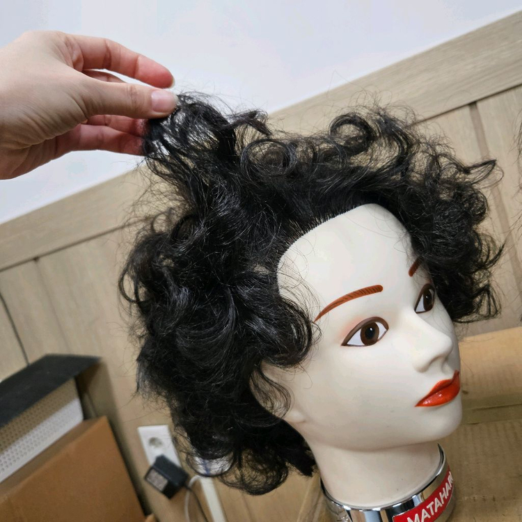 시험용 가발, 인모통가발, 미용가발 3개 일괄 (4)--3