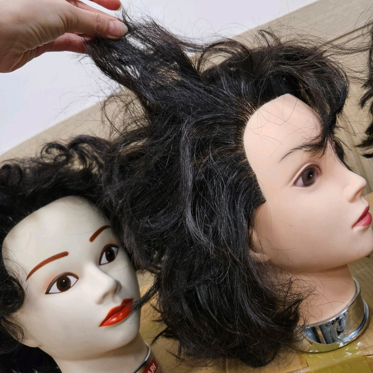 시험용 가발, 인모통가발, 미용가발 3개 일괄 (4)--4