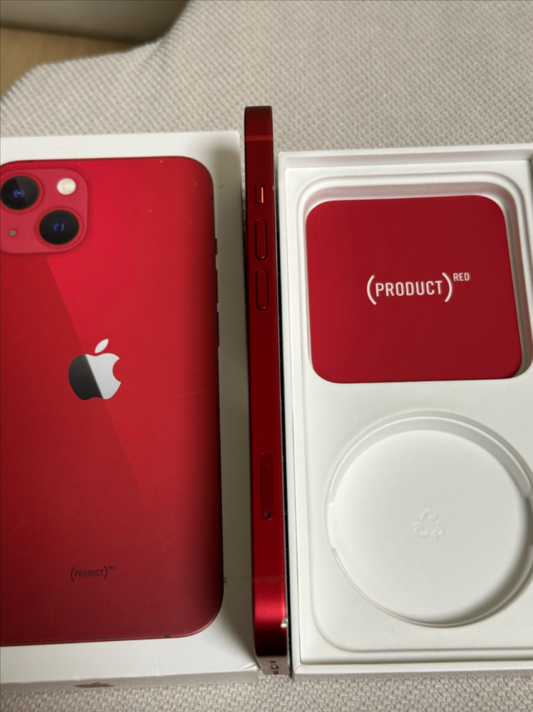 미니x) 아이폰13 레드 128 배터리100 팝니다--6