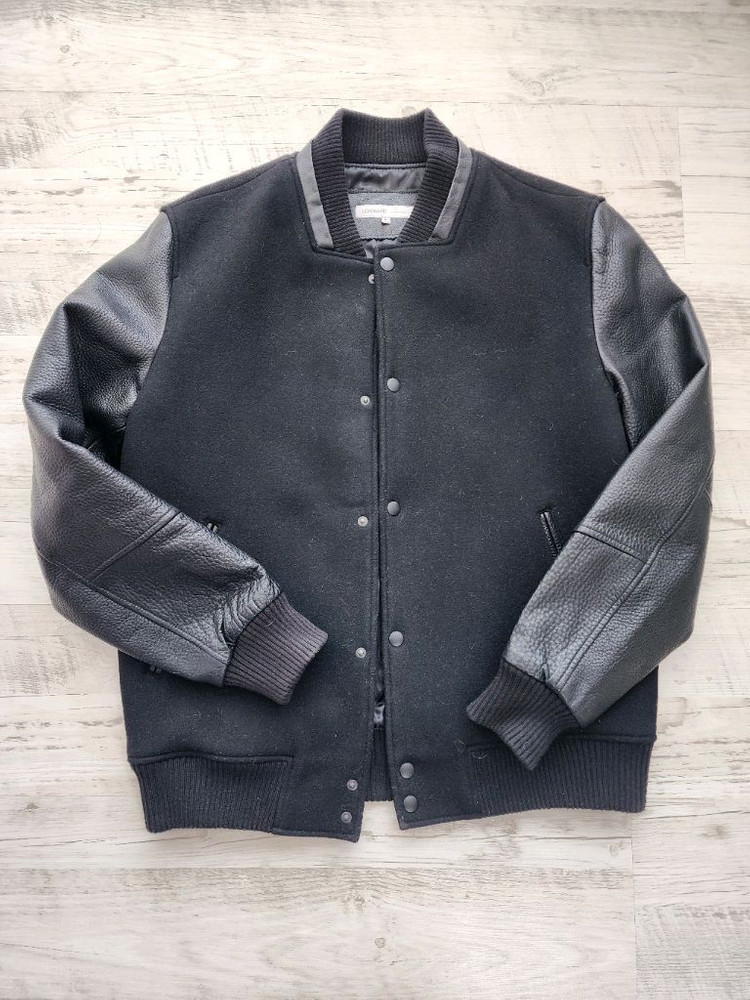 LOKWARD 로커드 울 소가죽 스타디움 바시티 자켓 100~105 야구 점퍼 이미지