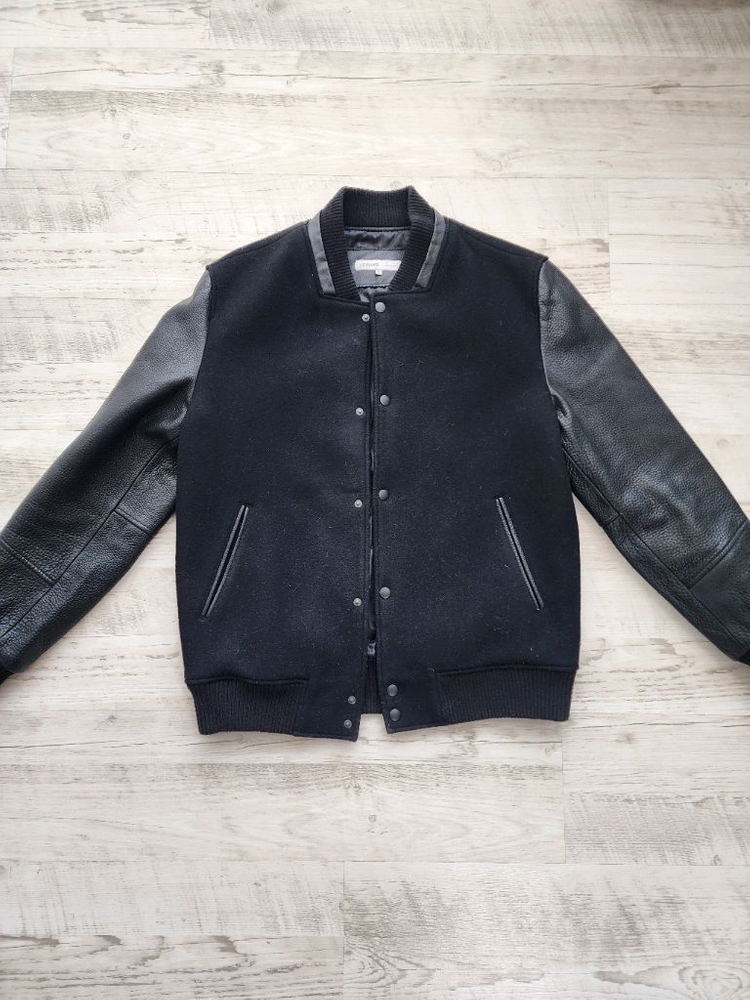 LOKWARD 로커드 울 소가죽 스타디움 바시티 자켓 100~105 야구 점퍼 이미지