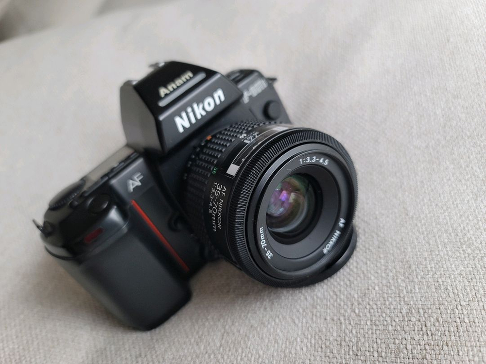 니콘 801s 필름카메라 + 렌즈--1