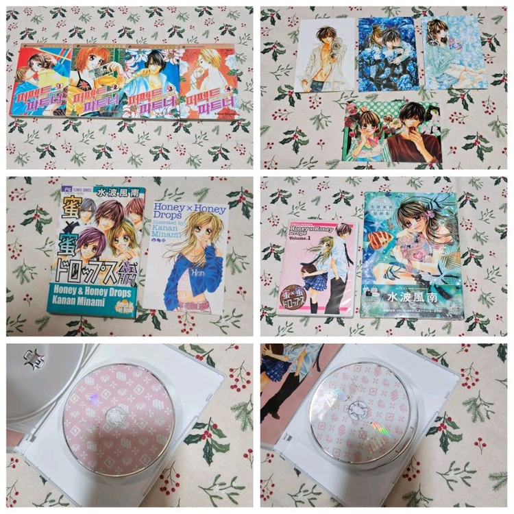 오늘 사랑을 시작합니다 1~15 (일러스트집) + 연애지상주의 1~8 + 허니허니 드롭스 1~8 (팬북+DVD) +--4