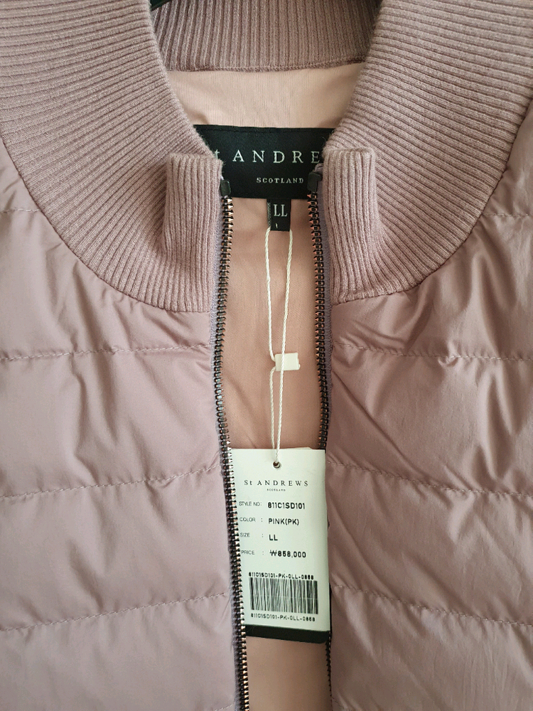 세인트앤드류스 골프 구스다운 방풍 풀집업 자켓 (새제품)--4