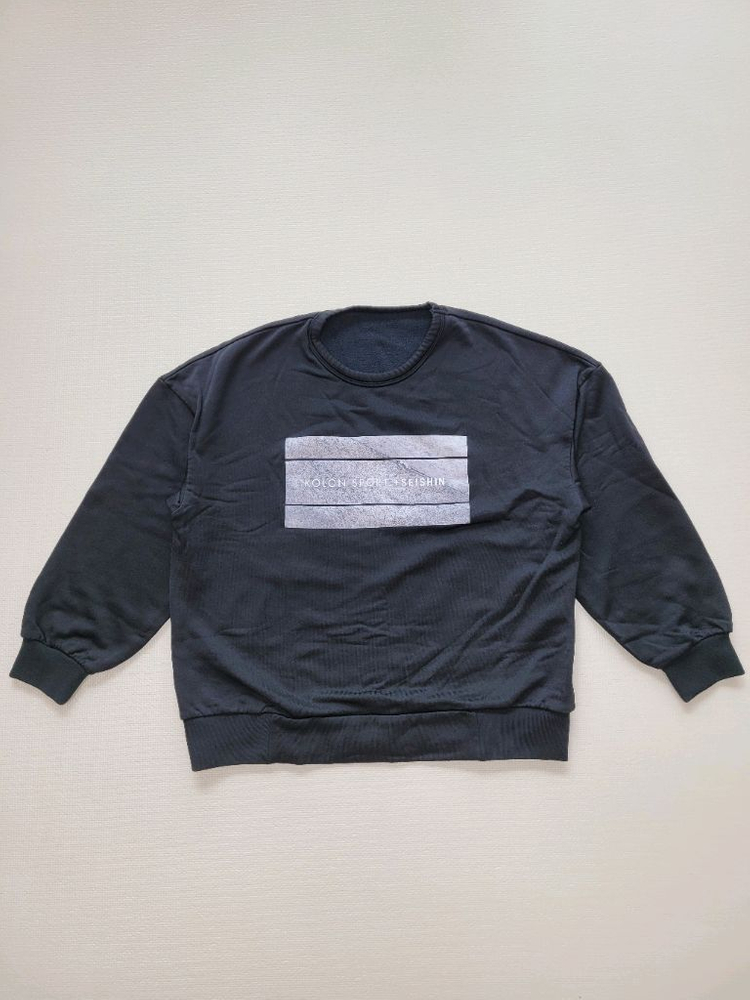 코오롱스포츠 x SEISHIN 남자 오버핏 맨투맨 XL 블랙--9