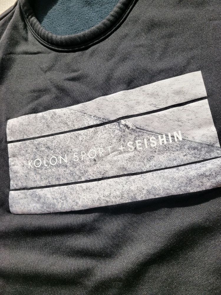 코오롱스포츠 x SEISHIN 남자 오버핏 맨투맨 XL 블랙--16