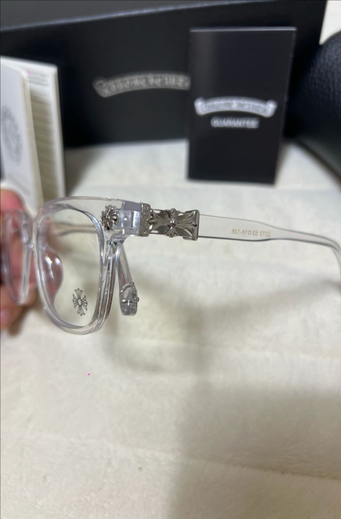 크롬하츠 안경(검정 ,투명)--1