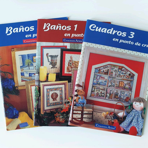 스페인 인형의집 외 십자수 잡지 도안 3권 일괄 이미지