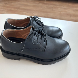 커스텀에이드 컴포트 소가죽 코만도 더비 구두4.5cm cr004bk