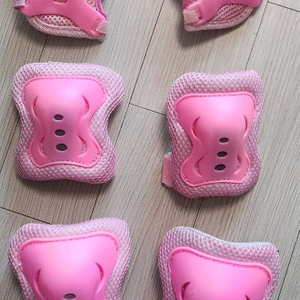 ORIDE 아동 롤러스케이트 보호대 핑크 손목 팔꿈치 무릎 보호대