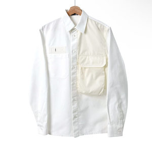 [40] 디올 x 사카이 남성 모노그램 포켓 오버 코튼 셔츠 자켓 화이트